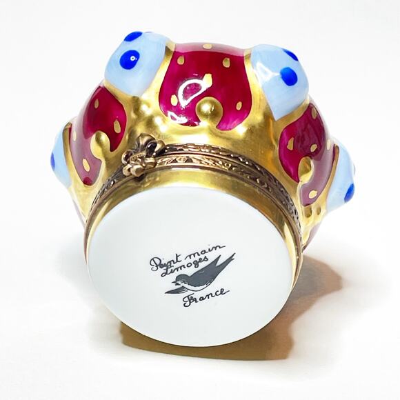 Limoges Box Royal Crown Hand Painted Porcelain Trinket - Picture 3 of 4